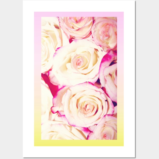 Gradient Roses Wall Art by CecilieKaroline